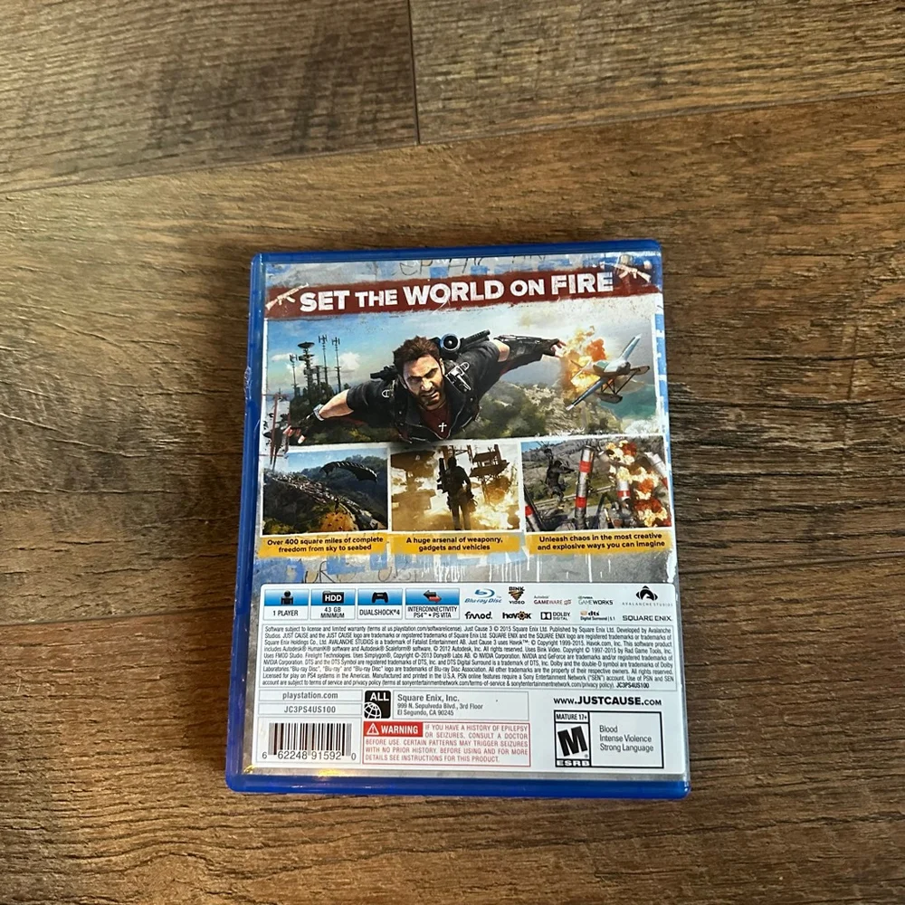 Square Enix Just Cause 3 PS4 Video Game
